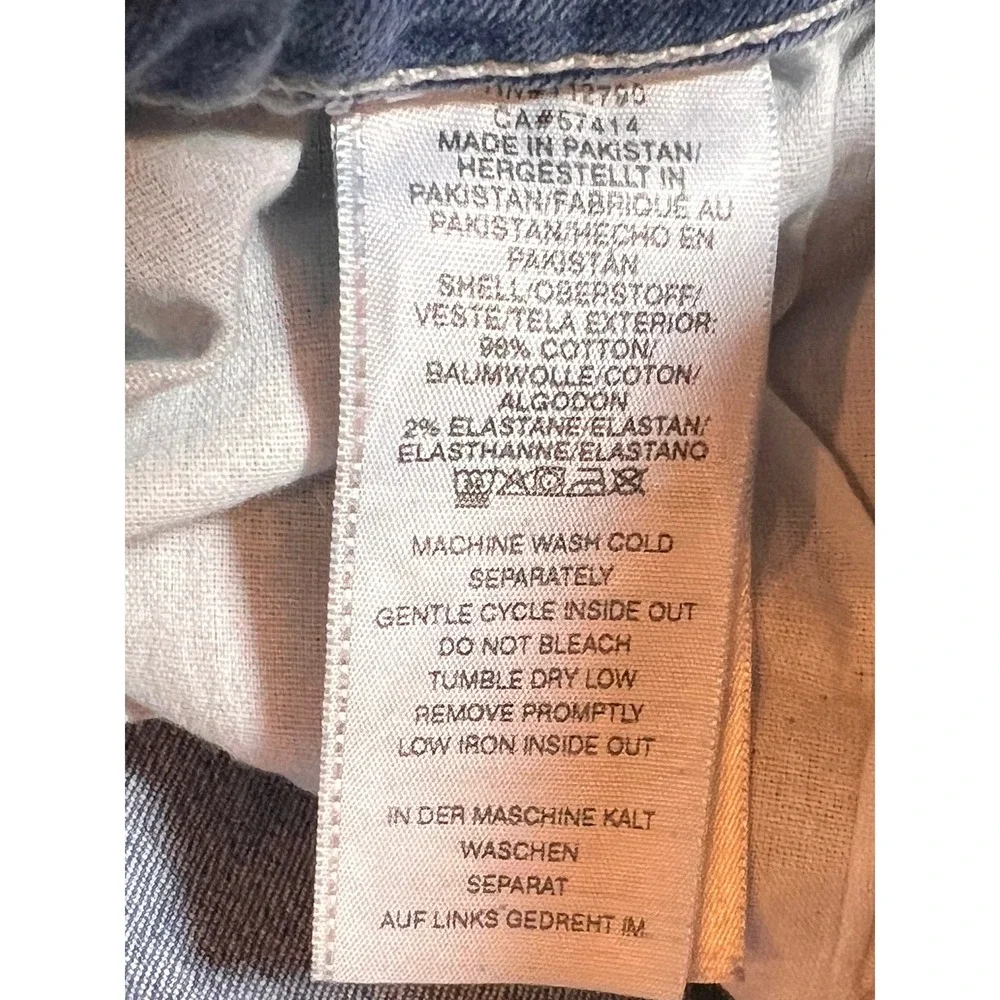 True Religion Geno Relaxed Slim Jeans Mens 34x33 Denim Pants Whiskered Horseshoe
